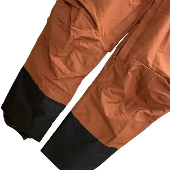 NWT Pulse Men's Flow Shell Snow Pants in Brown and Black Size XL